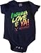 BOB MARLEY - Love Ya Creeper - Black Onesie / Baby T-shirt