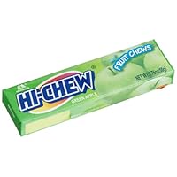 Morinaga Hi-Chew Green Apple Fruit Chews, 1.76-Ounce Packages (Pack of 20)