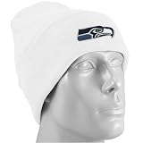 Reebok Seattle Seahawks White Basic Logo Cuffed Beanie