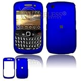 Dark Blue Rubber Feel Snap-On Cover Hard Case Cell Phone Protector for Blac ....