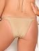 Brazilian Bikini Bottom by Sheridyn Swim. Small, Gold