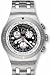 Swatch Men's Irony YOS414G Silver Stainless-Steel Quartz Watch with Black Dial