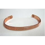 Powerful Magnetic Copper Cuff Bracelet for Arthritis and Golf Sport Aches and Pains.