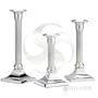"Empire Sterling Plain Border Fluted Column Candlestick - 5-5/8"""
