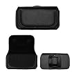 Black Horizontal Leather Pouch For Samsung Galaxy S Fascinate Phone Case Cover with Belt Clip Magnetic Closing