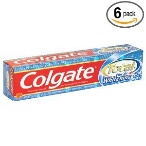 Colgate Total Multi-Protection Toothpaste, Whitening Gel - 7.8 oz (Pack of 6)