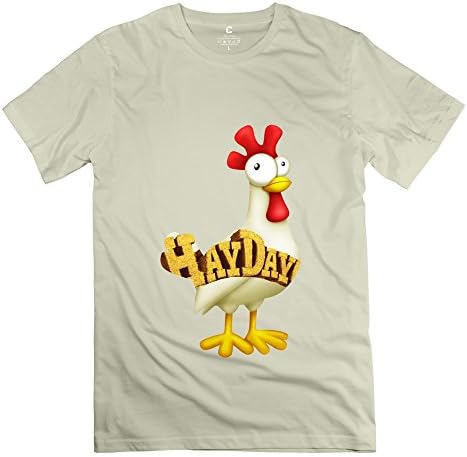HX-Kingdom Men's Best Tees - Hay Day Chicken Game Natural Size XL