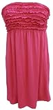 41hIC8hCB L. SL160  Nicole Miller New York Womens Ruffle Accent Strapless Dress (Fuschia, Small)