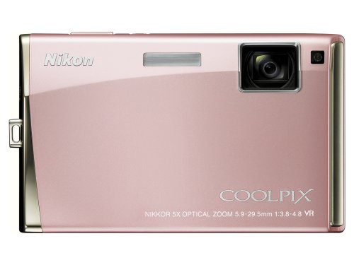Nikon Coolpix S60 10MP Digital Camera with 5x Optical Vibration Reduction (VR) Zoom (Champagne Pink)