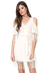 Sexy V-neck Cutout Chiffon Mini Dress 