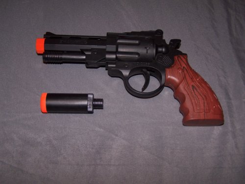 Airsoft Pistol Revolver 2266 Black Spring Loaded Cock and Shoot