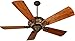 Craftmade K10273 Downrod Mount, 5 Hand-Scraped Teak Blades Ceiling fan, Aged Bronze/Vintage Madera