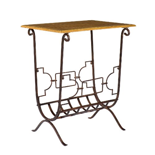 Southern Enterprises Woodall Magazine Storage Table