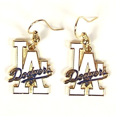 Buy LOS ANGELES DODGERS MLB LOGO EARRINGS EAR RINGS! by PSG