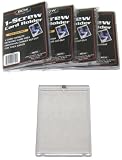 read full review 5 BCW Brand 1-Screw Down Trading Card Holder / Box -Thick - 50 Pt. - TCBROS - Protect Your Valuable Sports and Gaming Cards!