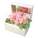 メッセージローズ (Preserved Rose) ローズホワイトミラーボックス Large~キング&クィーン~ピンク 【I Love You】 22267