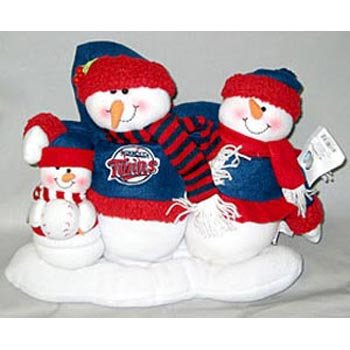 Minnesota Twins Table Top Snow Family (Quantity of 1)