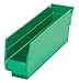 Quantum Storage Systems Economy Shelf Bin Unit (23.63 x 11-1/8" x 4"), Green
