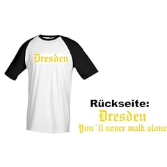 DYNAMO DRESDEN ULTRAS FANS T-SHIRT VON S-XXL-WEI�-SCHWARZ