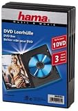 Hama - 49464 - Accessoire Audio - Lot de 3 boîtiers vides - Noirs - Pour DVD