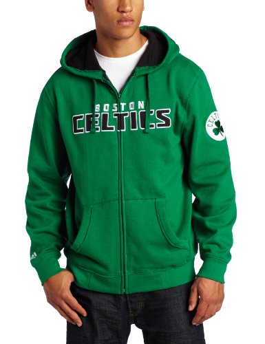 NBA Men's Boston Celtics Gametime Full Zip Hood (Kelly, X-Large)