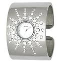 Henley Glamour - HM004.1 - Montre Femme - Quartz analogique - Ecran blanc - Bracelet argent&eacute; - Bo&icirc;te assortie