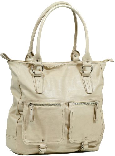Phyn&egrave;s Paris Julie schicke Schultertasche / Shopper in Beige