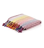 Rainbow Striped Throw