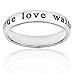 True Love Waits Stainless Steel Ring (4.5 mm) - Boys & Girls All Sizes 4,5,6,7,8,9,10,11,12,13