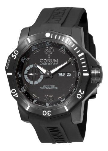 Corum Men's 94795094/0371AN Admirals Cup Deep Hull 48 Black Dial Watch