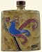 24 Oz. MARA Stoneware COLLECTIBLE Liquor Flask DECANTER Abstract BIRD Design