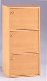 3-shelf Cabinets with Doors in Natural Color