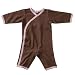 All-Natural Chocolate/petal Kimono Onepiece (0-3 months)