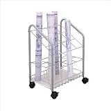 Safco 3090 Roll/file 12-tube wire file, 3-3/4 sq. tube, 18-1/3wx14-1/4dx23-3/8h, Gray