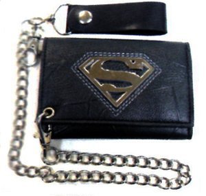  Superman: S Shield Logo Wallet with Chain