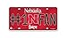 Rico Industries NCAA Nebraska Cornhuskers #1 Fan Metal License Plate Tag