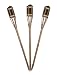 Pack Of 3 Bamboo Garden Torches 2ft Tall
