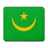 Mauritania Flag Mousepad