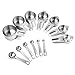 Last Confection 13pc Stainless Steel Measuring Spoon & Cup Set - Kitchen Measurements for Dry Spices and Liquid Cooking & Baking Ingredients