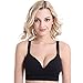 BAOMOSI Women's Seamless Nursing Maternity Bra Push Up Comfort Sleep Bralette Color Black Size S