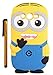 Galaxy Avant Case, Cute Cartoon 3D Despicable Me Minion Soft Silicione Case Cover for Samsung Galaxy Avant G386 (Blue Two Eyes)