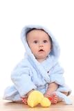 Baby in Robe – 30″H x 20″W – Peel and Stick Wall Decal by Wallmonkeys