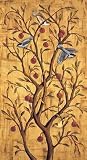 Plum Tree Panel III by Rodolfo Jimenez. Art Print On Canvas.. 21.5 inches width by 39.5 inches height. Art Print On Canvas.