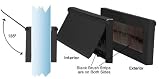 CRL Black Anodized No-Draft 3" x 11-1/2" Mail Slot