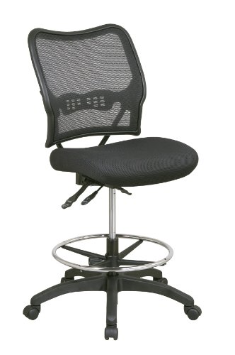 Ergonomic Air Grid Back Drafting Chair with Mesh Seat On Sale