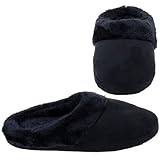 Harve Benard Black Clog Slippers for Women