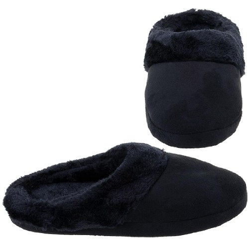Harve Benard Black Clog Slippers for Women