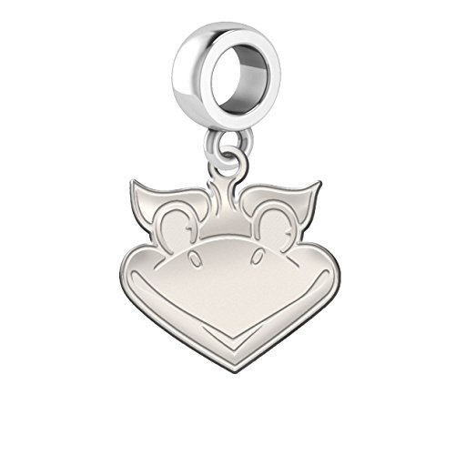 Kansas Jayhawks Natural Finish Dangle Charm