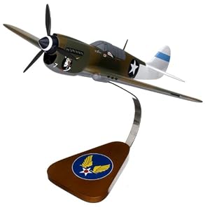 P-40 Warhawk, Tiger Shark Wood Model Airplane