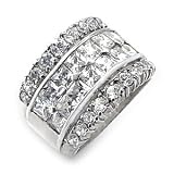 Women's Clear Cubic Zirconia Ring, 6X150, Size: 5-10